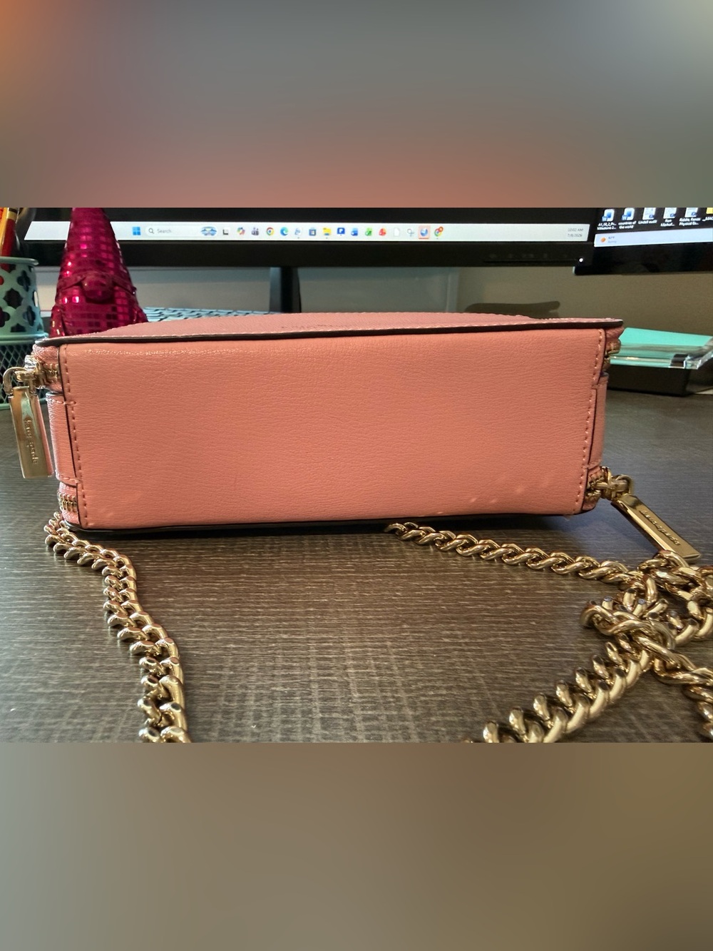 Kate Spade used pink leather chain crossbody bag - Picture 5 of 7